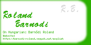roland barnodi business card